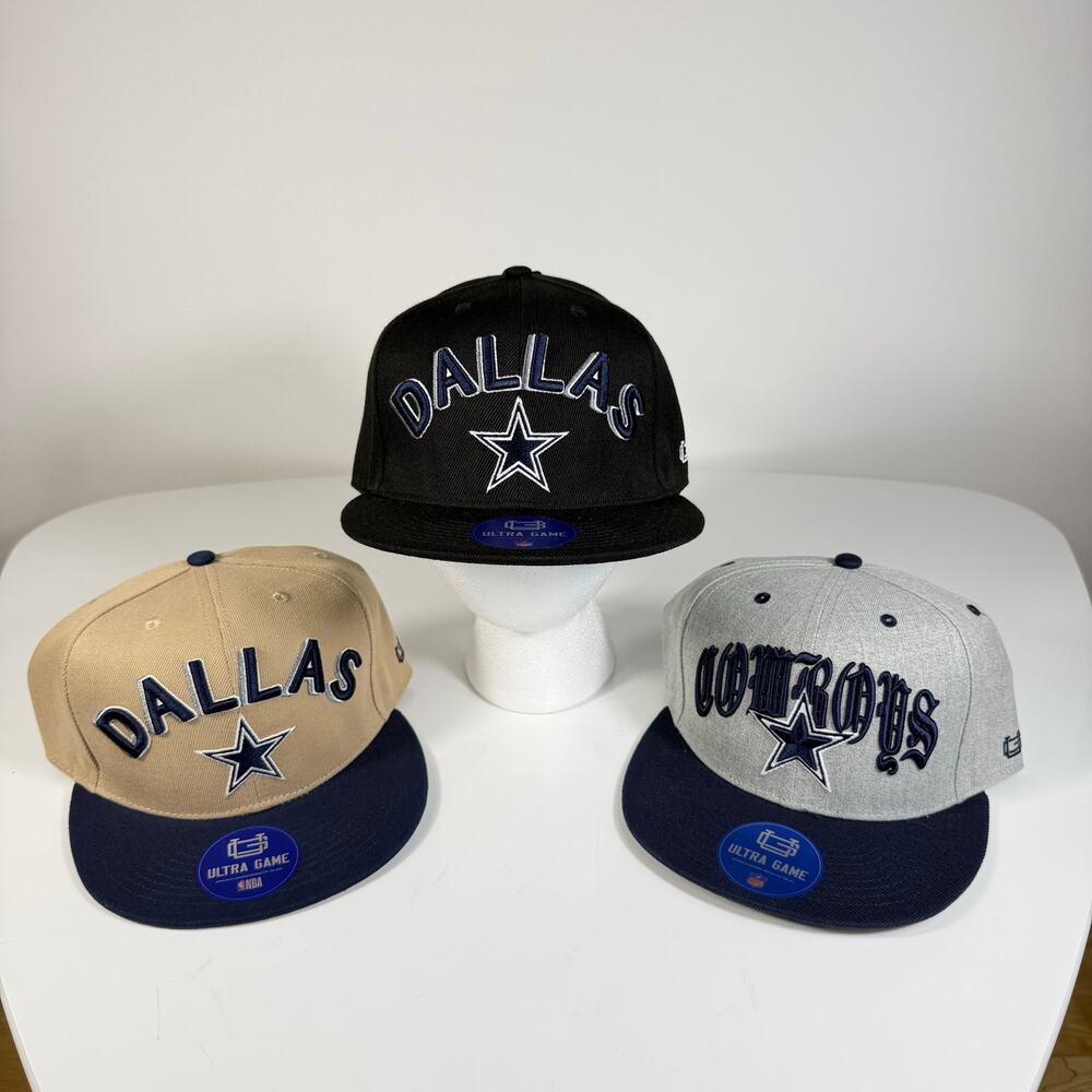 Dallas Cowboys Ultra Game NFL Snapback‎ 3 Hats Bundle